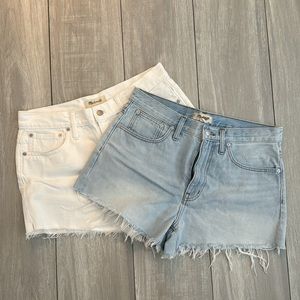 BUNDLE MADEWELL Distressed Denim Shorts